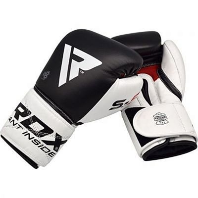 RDX Boxing Glove Leather S5 Schwarz