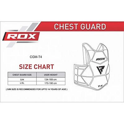 RDX Chest Guard Molded T4 Fekete