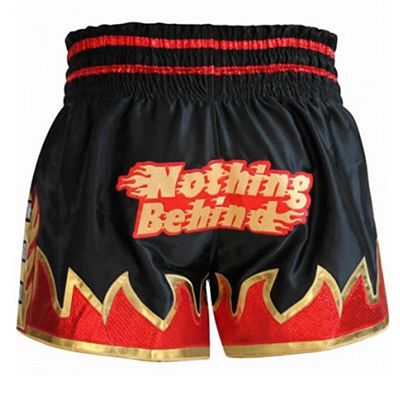 RDX Crimson Satin Muay Thai Shorts MTS-R2B Black-Red