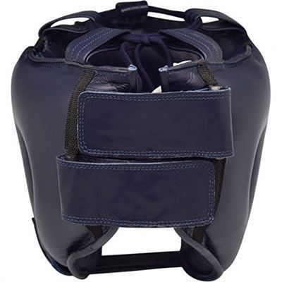 RDX Head Guard Bar Leather Pro 2 Navy Blue-Grey