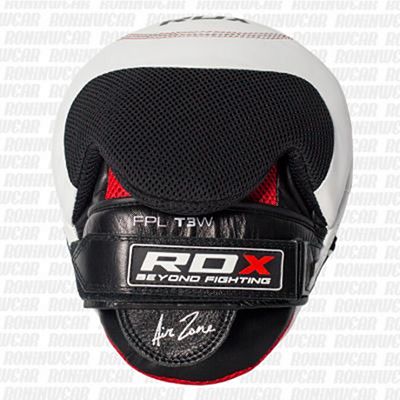 RDX Manoplas Gel Piel Negro-Blanco