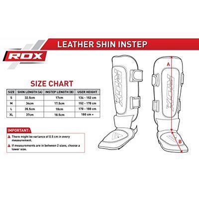 RDX Leather MMA Shinguards Black-White