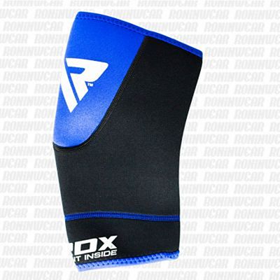 RDX Neoprene Knee Support Brace Guard Svart-Blå-Vit