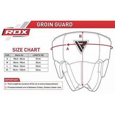 RDX No Foul Groin Guard Abdo Protector Vermelho-Preto