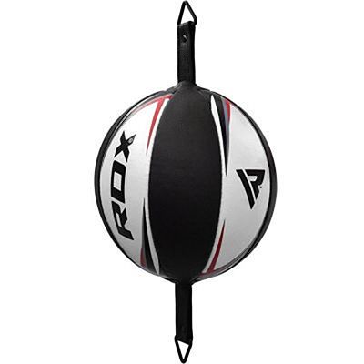 RDX R3 Leather Double End Dodge Speed Ball Schwarz-weiß