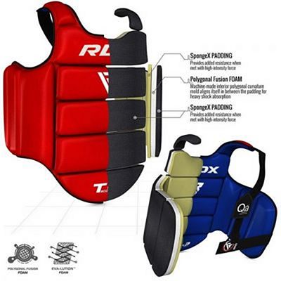 RDX Semi Contact Chest Guard SCC-T2 Rouge-Bleu