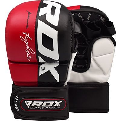 RDX Guantes Sparring T6 Negro-Rojo