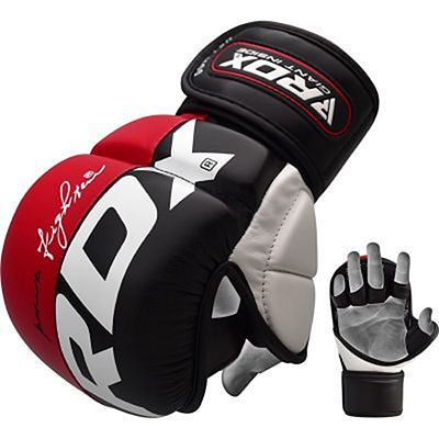 RDX Guantes Sparring T6 Negro-Rojo