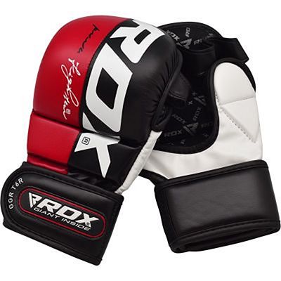 RDX Guantes Sparring T6 Negro-Rojo