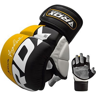 RDX Sparring Gloves T6 Black-Yellow