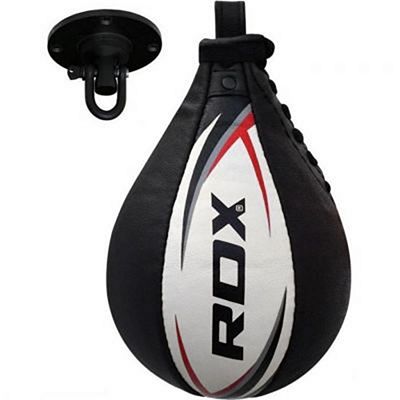 RDX Speed Ball Leather Multi Vit-Röd