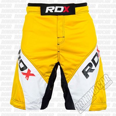 RDX Tricolor Fighting MMA Shorts SH-X14Y Jaune-Blanc