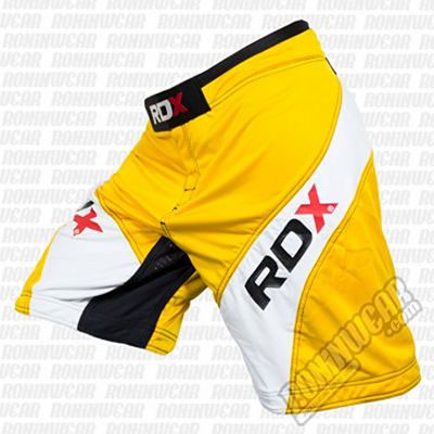 RDX Tricolor Fighting MMA Shorts SH-X14Y Gelb-weiß