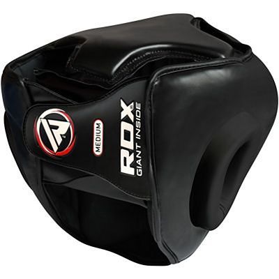 RDX Zero Impact Leather-X Grill Head Guard Nero