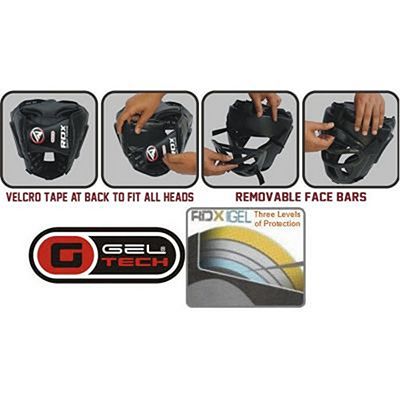 RDX Casco Rejilla Zero Impact Negro