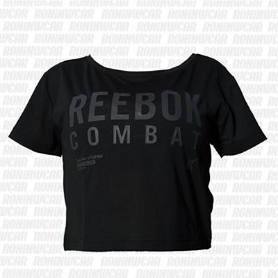 Reebok Combat Crop Tee Schwarz