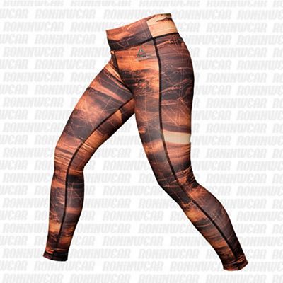 Reebok Combat Legging Naranja-Marron