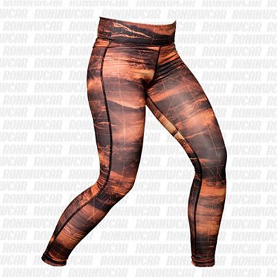 Reebok Combat Legging Naranja-Marron