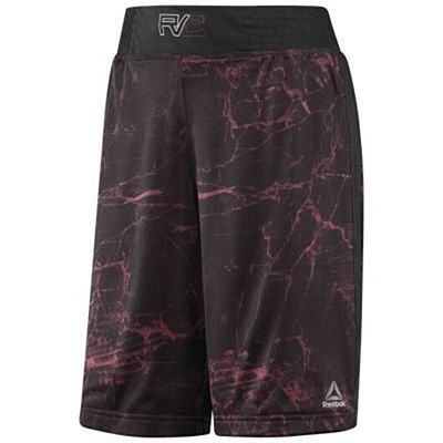 Reebok Combat Prime Boxing Short Rot-Schwarz