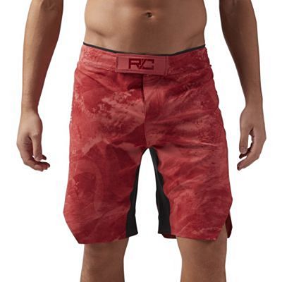 Reebok Combat Prime MMA Shorts Rosso-Nero