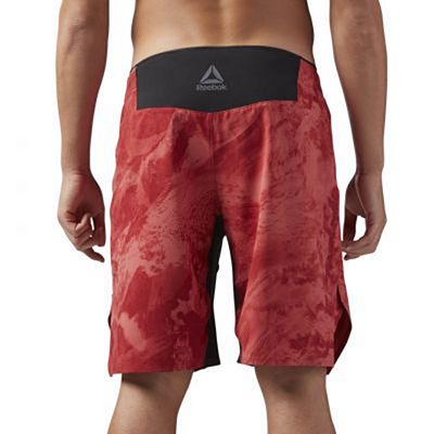 Reebok Combat Prime MMA Shorts Rouge-Noir