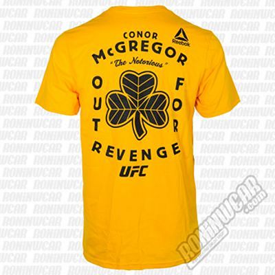 Reebok Conor McGregor Out For Revenge Tee Giallo