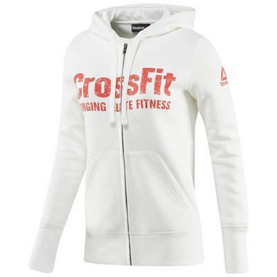 Reebok Crossfit Full Zip Hoodie Women Blanc