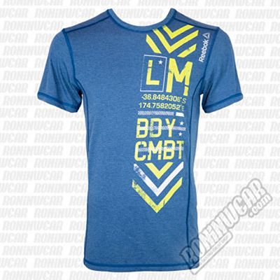 Reebok LM Bodycombat Tee Blå