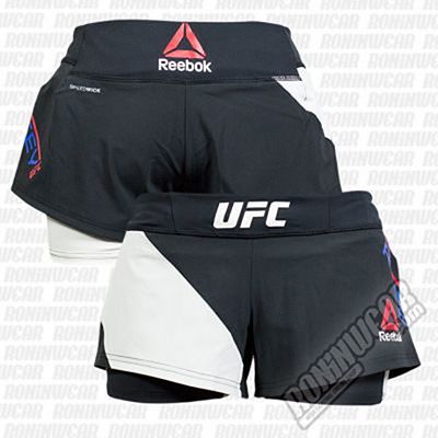 Reebok Ronda Rousey Octagon Shorts Schwarz-weiß