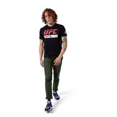 Reebok UFC Fan Gear Fight Week Tee Nero