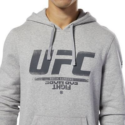 Reebok UFC Fan Gear Hoodie Grigio