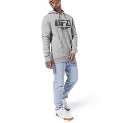 Reebok UFC Fan Gear Hoodie Grau