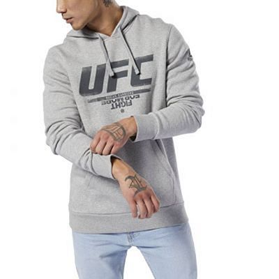 Reebok UFC Fan Gear Hoodie Grigio