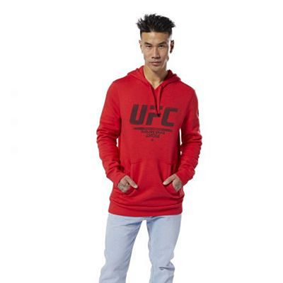 Reebok UFC Fan Gear Hoodie Rosso