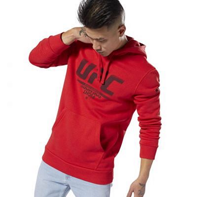 Reebok UFC Fan Gear Hoodie Rosso