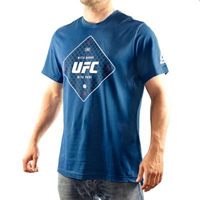 Reebok UFC FG Text Tee Bleu