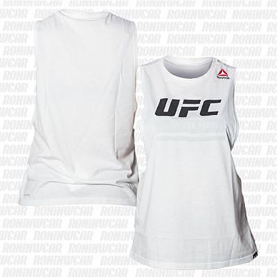 Reebok Ufc Logo Tank T-shirt Blanco