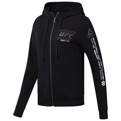 Reebok Women UFC FG Zip Hoodie Fekete