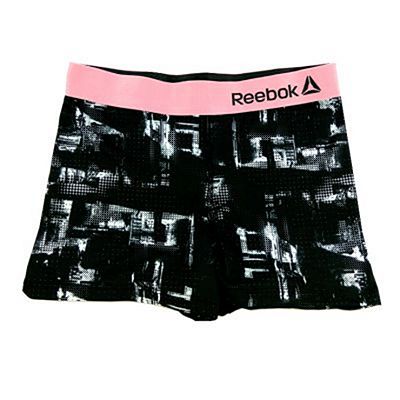 Reebok Womens Sports Shorts Tianni Negro-Rosa