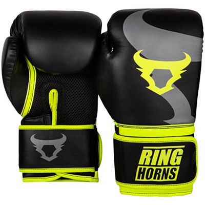 Ringhorns Charger Boxing Gloves Nero-Giallo