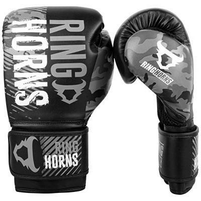 Ringhorns Charger Camo Boxing Gloves Schwarz-Grau