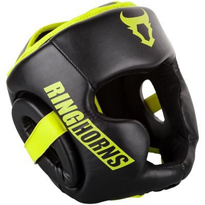 Ringhorns Charger Headgear Negro-Amarillo