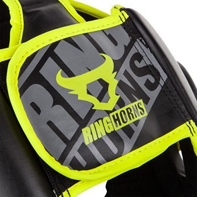 Ringhorns Charger Headgear Negro-Amarillo