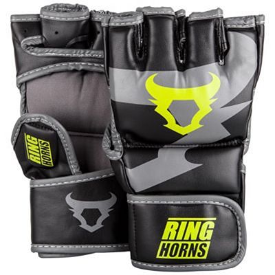 Ringhorns Charger MMA Gloves Nero-Giallo