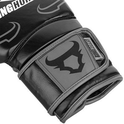 Ringhorns Destroyer Leather Boxing Gloves Nero-Grigio