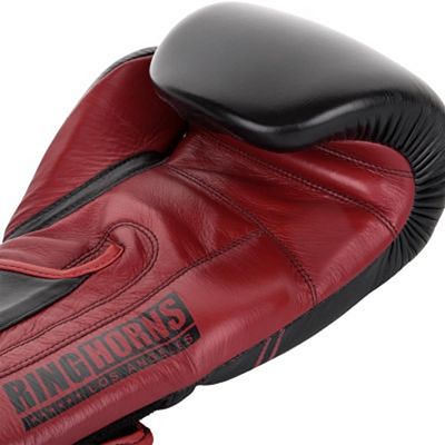 Ringhorns Destroyer Leather Boxing Gloves Nero-Rosso