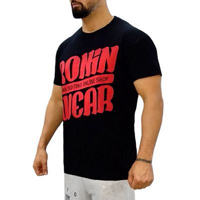 RoninWear Big Logo S-19 T-shirt Svart-Röd