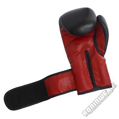 RoninWear Leather Boxing Gloves Noir-Rouge