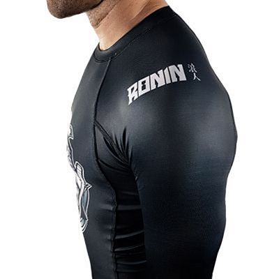 RoninWear Samurai Mask V2 LS Rashguard Nero