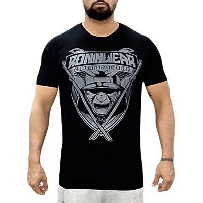 RoninWear Samurai Shield T-shirt Black-Grey